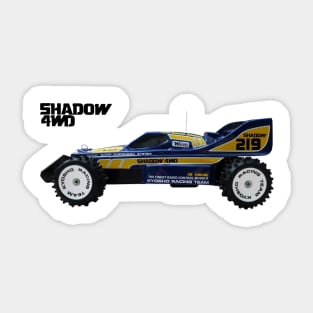 SHADOW 4WD Vintage RC Racing Buggy 80s Sticker